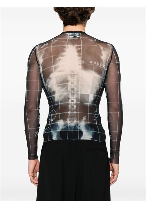 top squeletor donna nero e blu JEAN PAUL GAULTIER | 25/33-F-TO241-T580005956